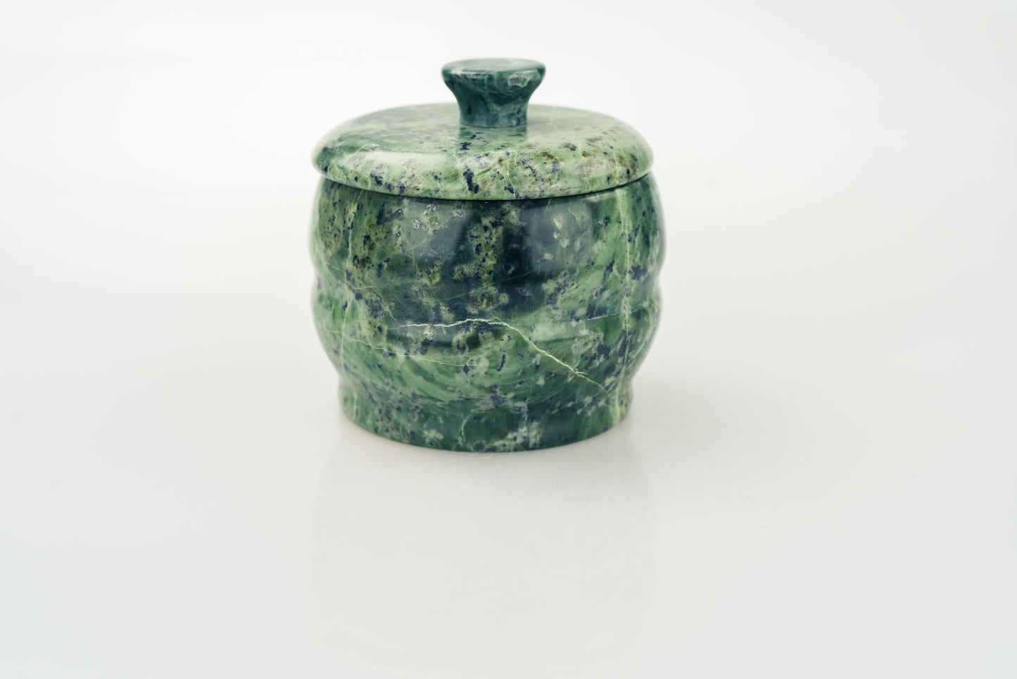 Green Stone Sugar Bowl