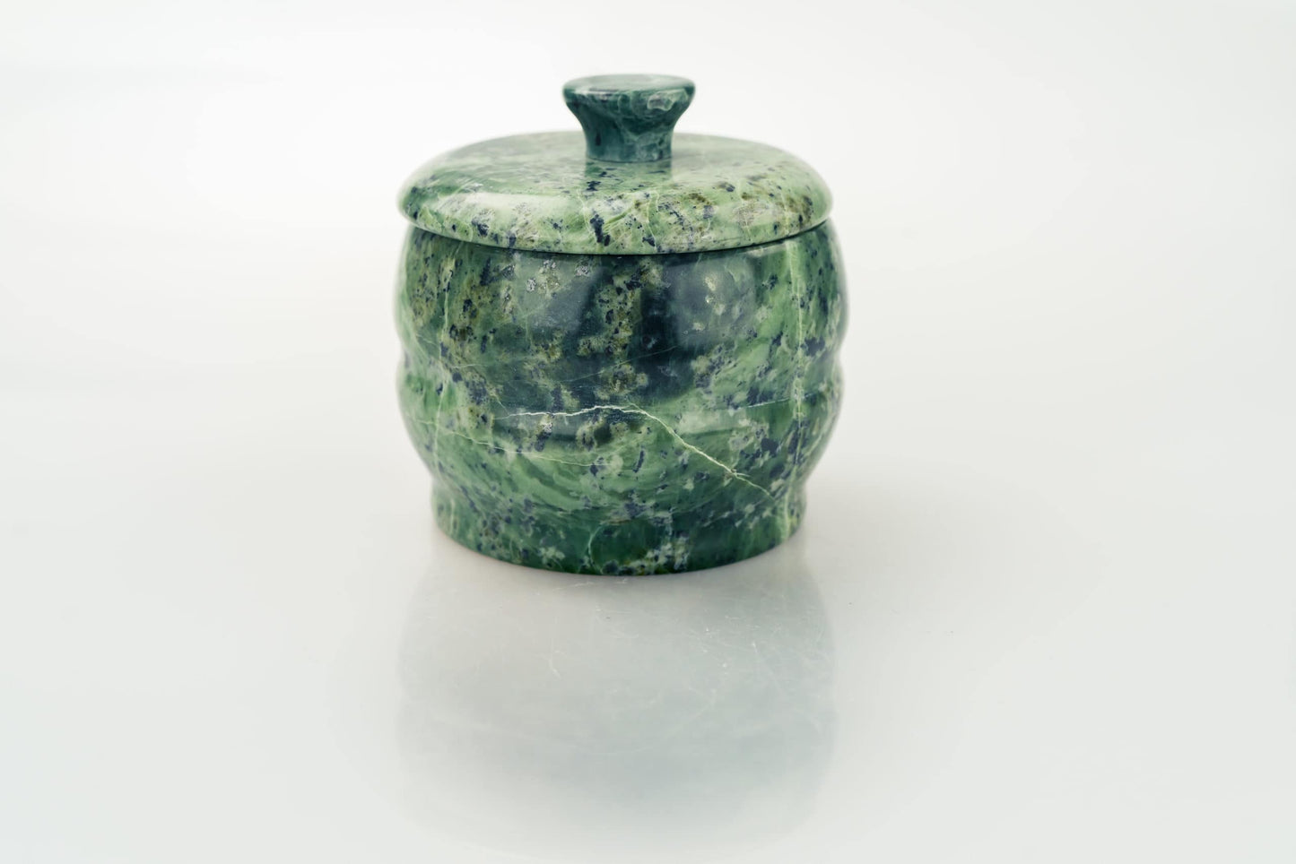 Green Stone Sugar Bowl
