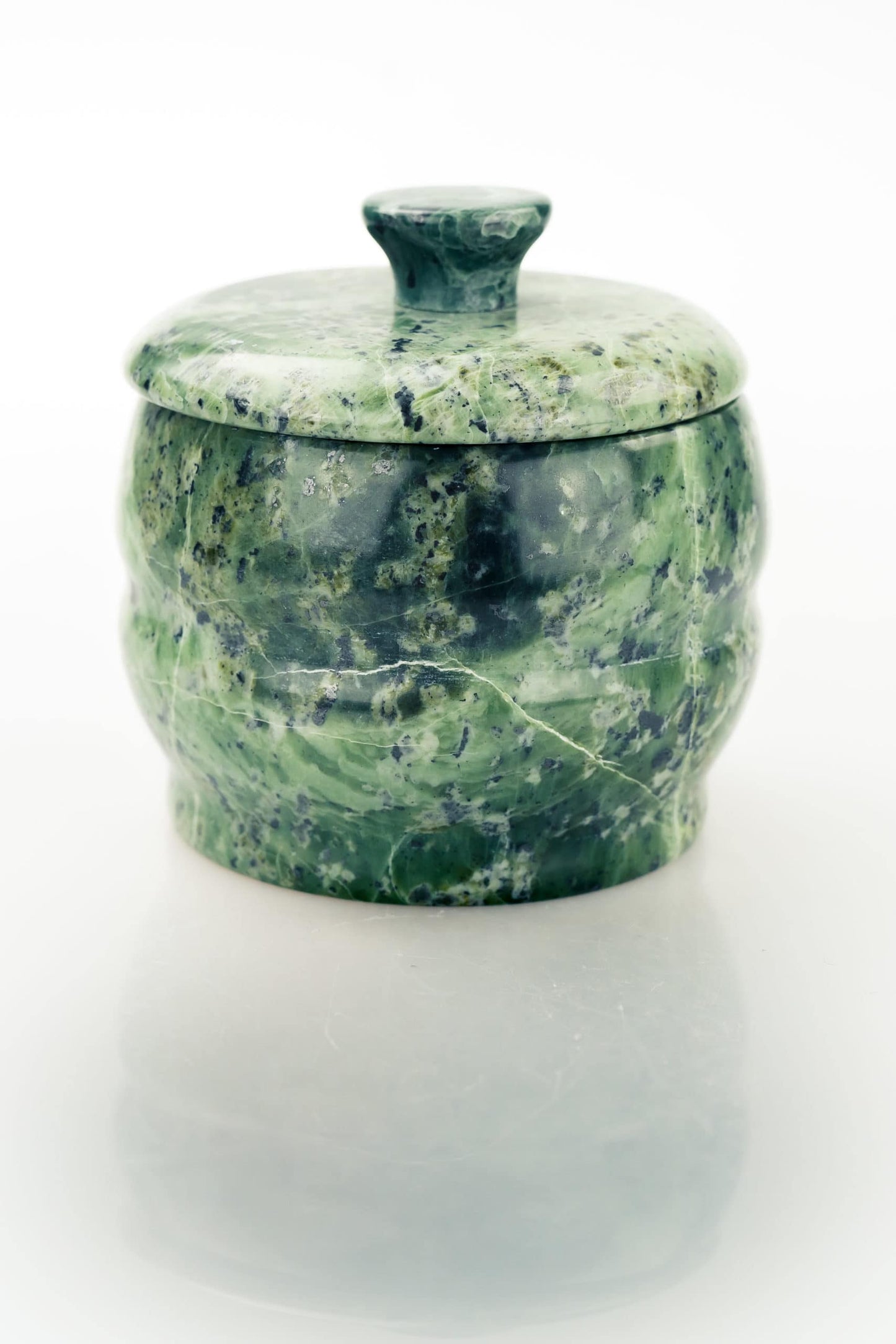 Green Stone Sugar Bowl