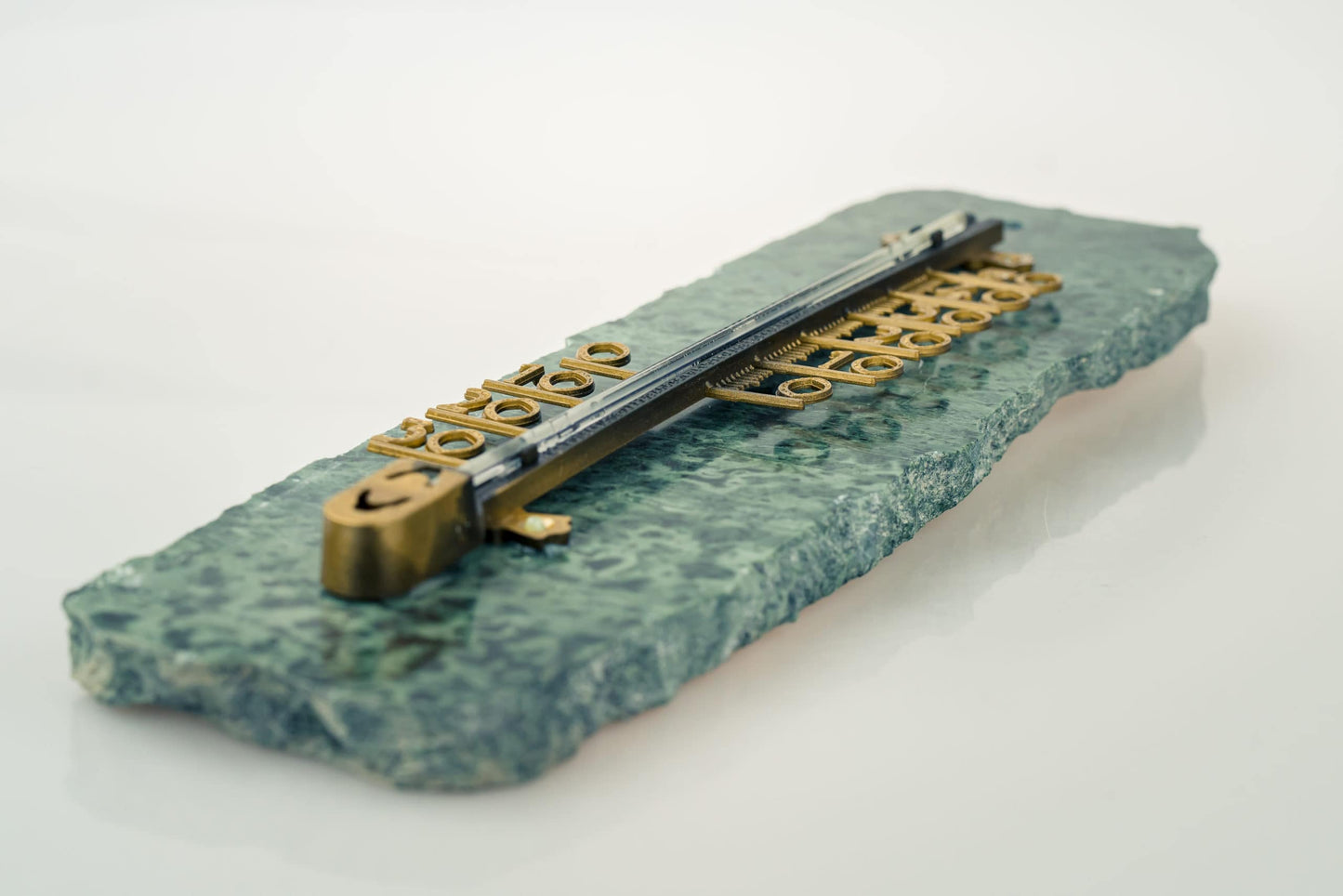 Green Stone Thermometer