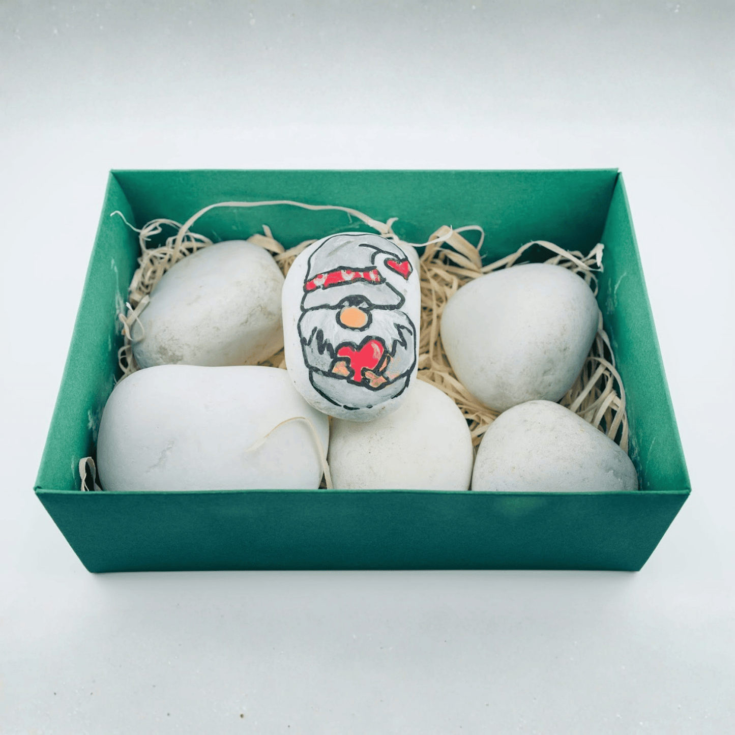 Białe kamyczki do malowania