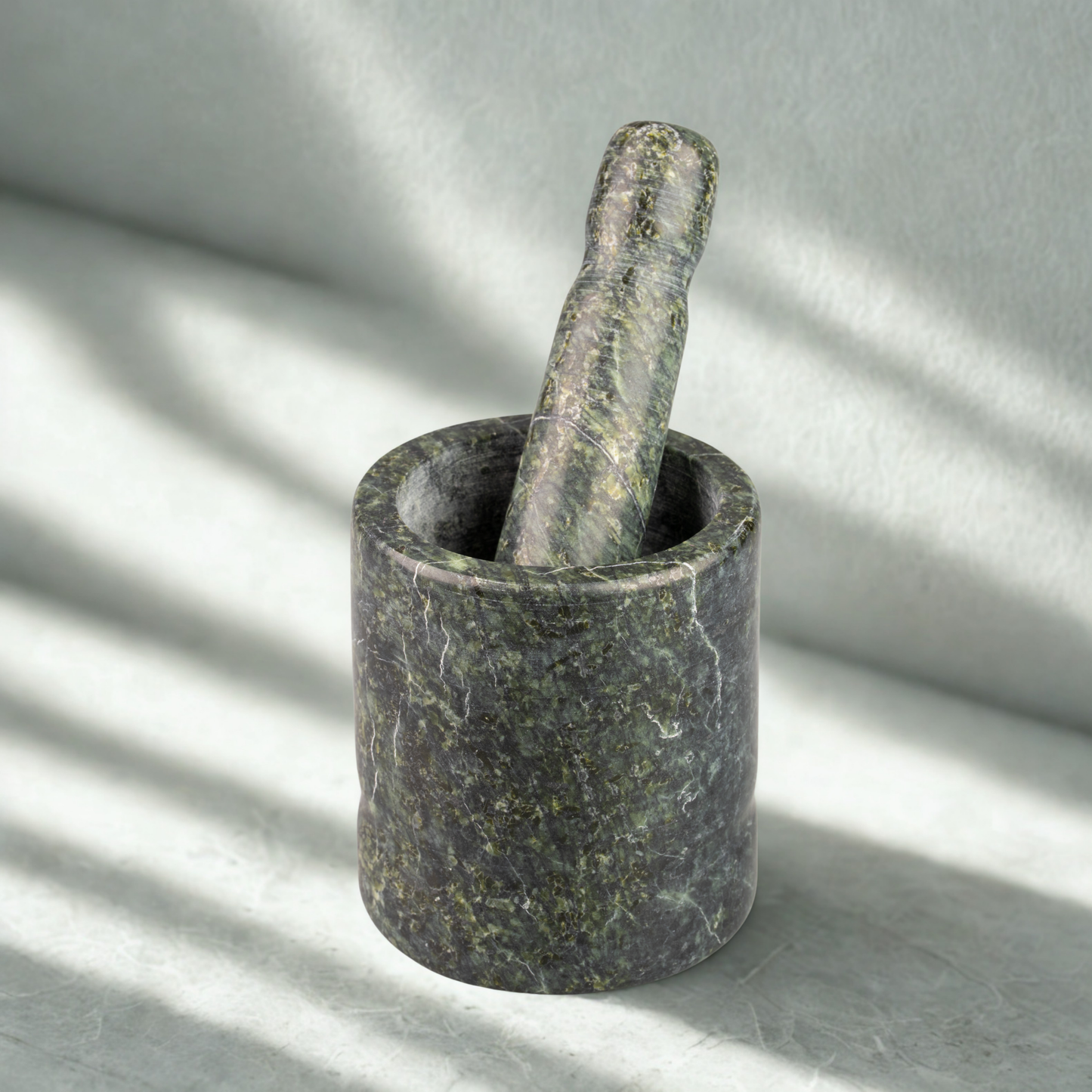 Small Green Stone Mortar