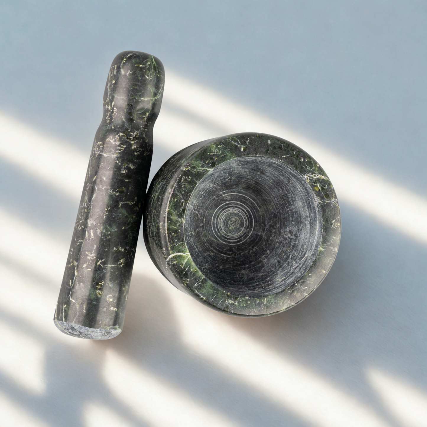 Small Green Stone Mortar