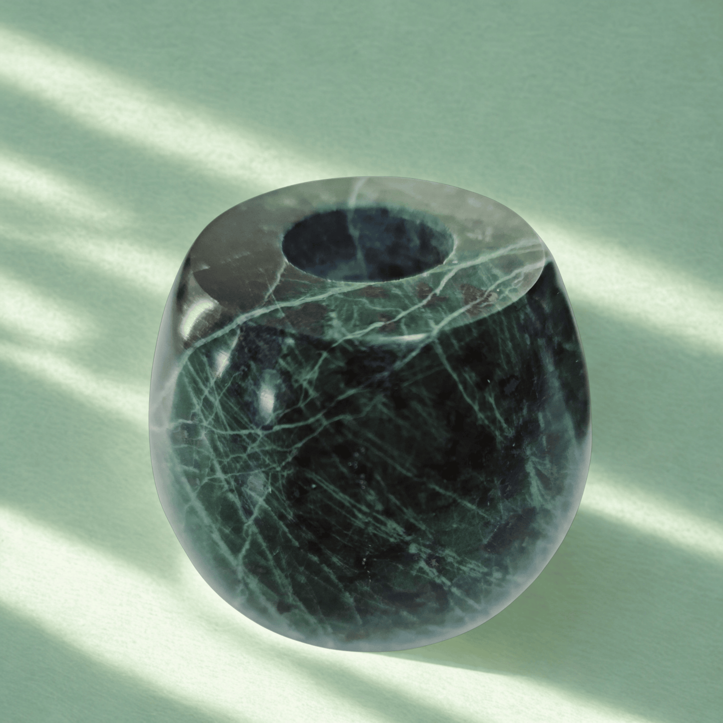 Stone candlestick for thin candles