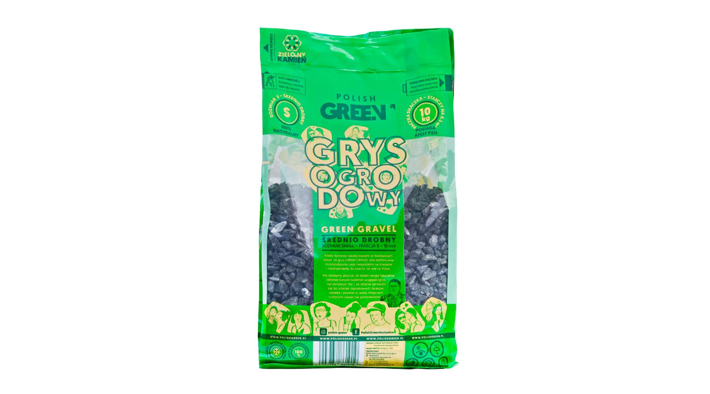 Grys GREEN GRAVEL  8/16 mm - mała paczka 10 kg